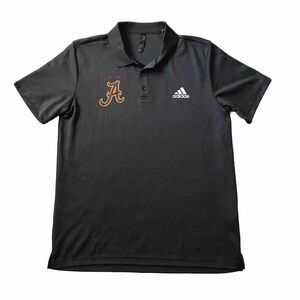 Alabama Crimson Tide Adidas Golf Mens L Gray S/S Polo Shirt NCAA Bama Football